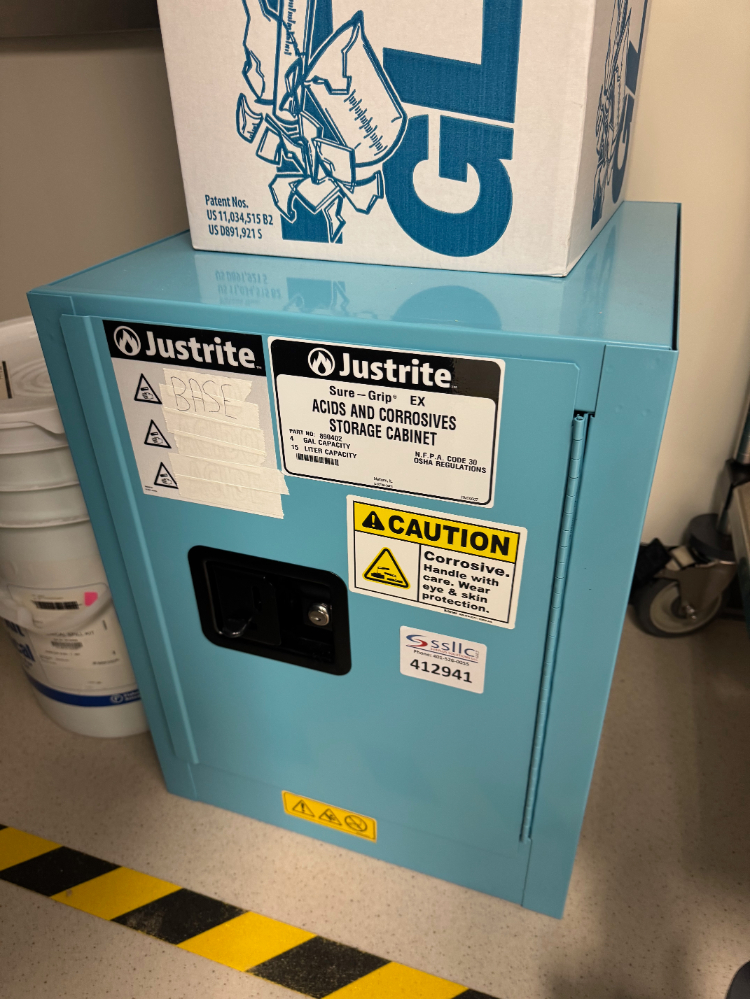 Image of Justrite Sure-Grip EX 4 Gallon Acids and Corrosives Storage Cabinet